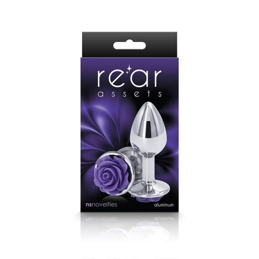 Rear Assets "Rose" Small Plug Purple/Silver
