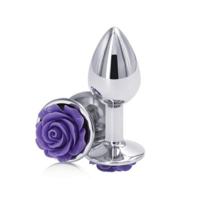 Rear Assets "Rose" Small Plug Purple/Silver