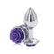 Rear Assets ''Rose'' Small Plug Purple/Silver