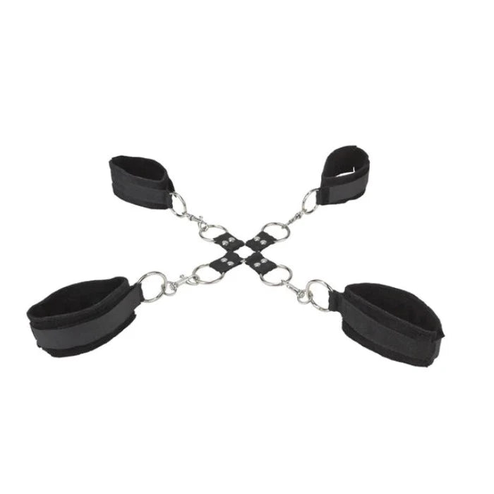 Ouch! Velcro "Hand and Leg" Cuffs -Black