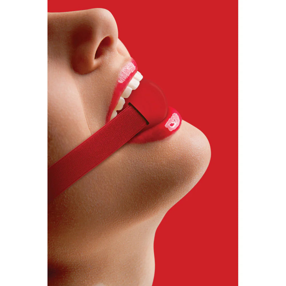 Ouch! 'Elastic' Ball Gag -Red