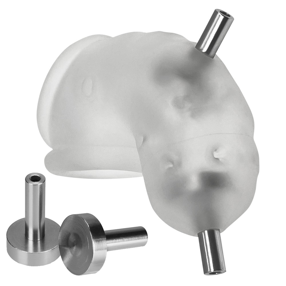 Oxballs Airlock Electro Air-Lite Vented Chastity - Clear Ice