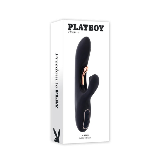 Playboy 'Aureus' Rabbit Vibe -Black