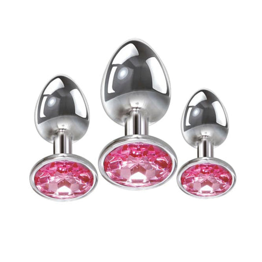 Adam & Eve - Pink Gem Anal Plug Set