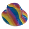 Rainbow Pinched Front Cowboy Hat - Plastic
