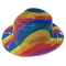 Rainbow Pinched Front Cowboy Hat - Plastic