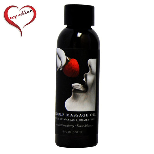 Edible Massage Oil Strawberry 2 oz