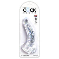 King Cock Clear 7.5″ Cock w/ Balls