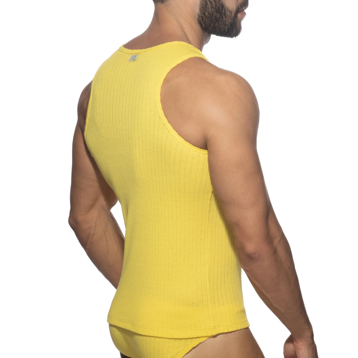 Addicted Puff Tank Top - Yellow