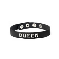 Leather Wordband Collar - Queen