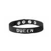 Leather Wordband Collar - Queen