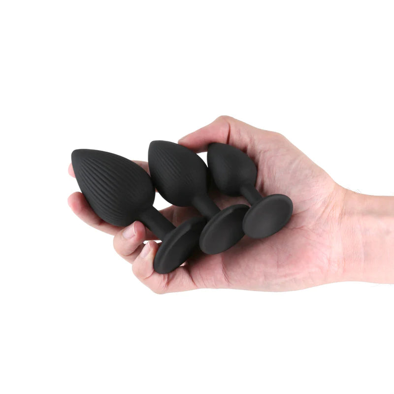 Renegade Triple Ace Anal Plug Set - 3pk