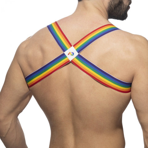 Addicted Rainbow Spider Harness - White