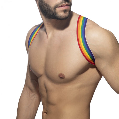Addicted Rainbow Spider Harness - White