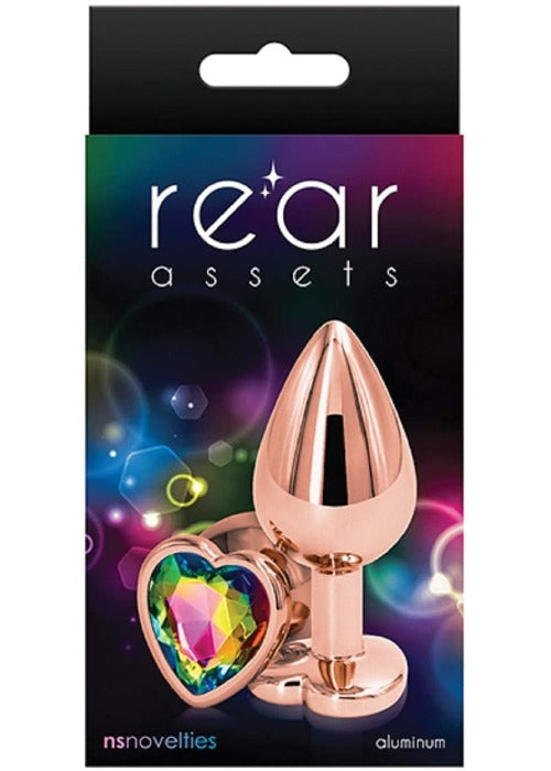 Rear Assets Rose Gold "Rainbow" Butt Plug -Small