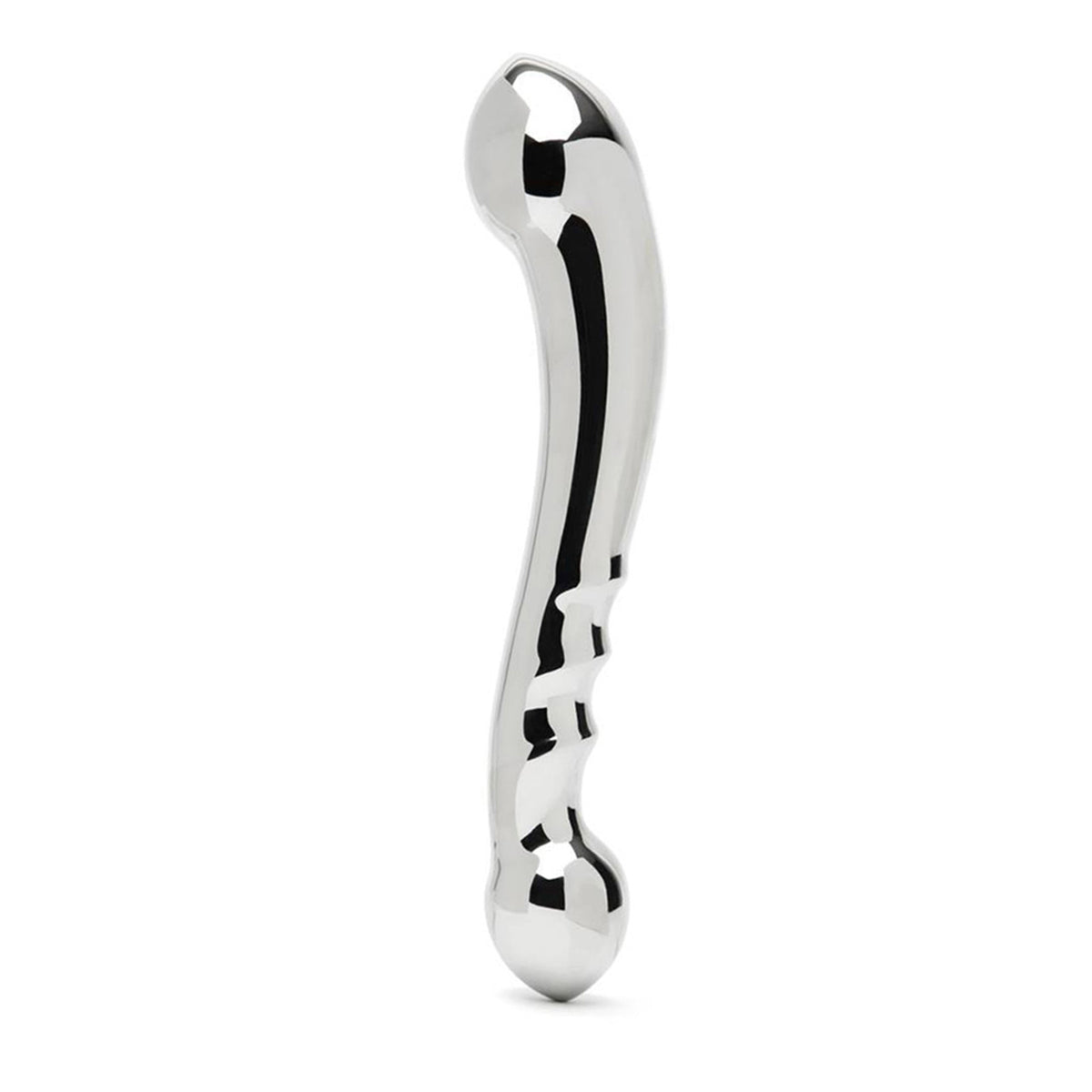 Rouge 11" Stainless Steel Double Dildo w/ Finger Grooves