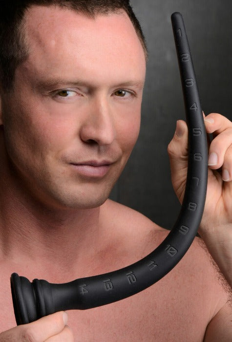 Hosed 15" Tapered Anal Hose -Black