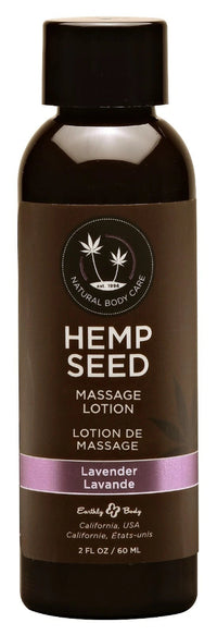 Hemp Seed Massage Lotion 2oz -Lavender