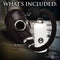 MS ''Dark Inhaler'' Gas Mask w/ Bottle – Black/White