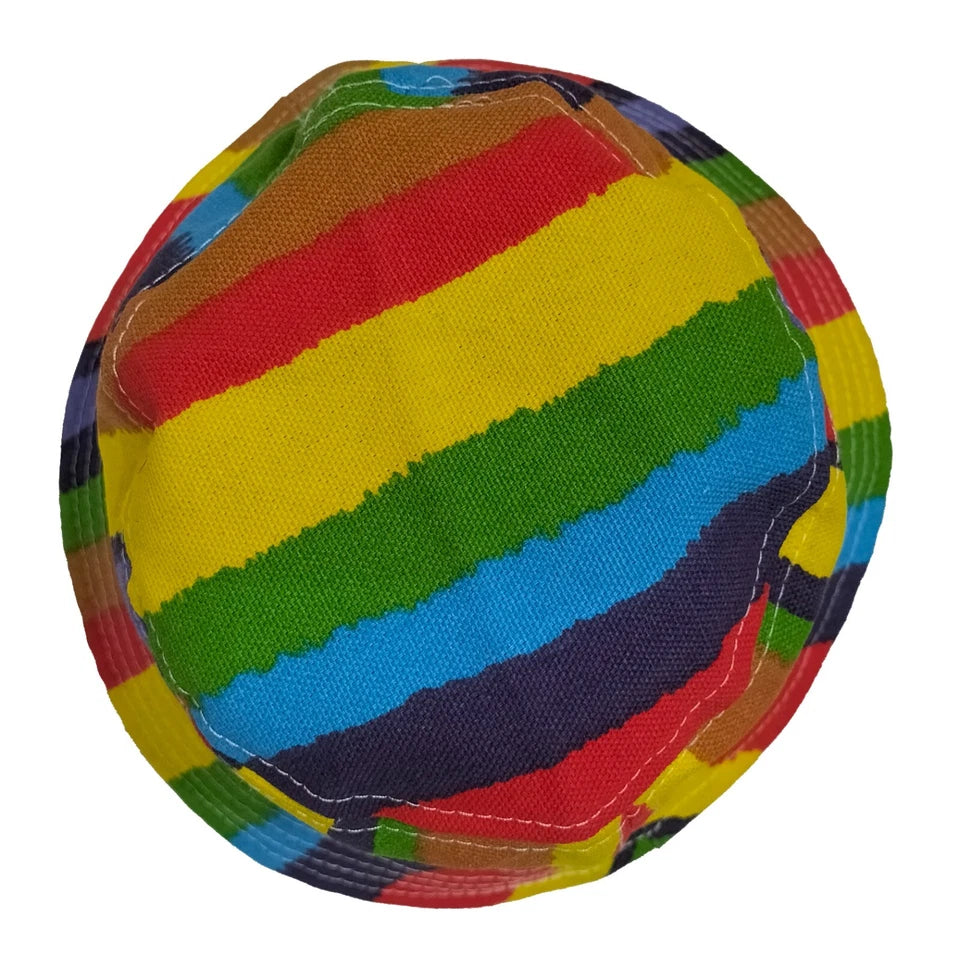Striped Rainbow Pride Bucket Hat