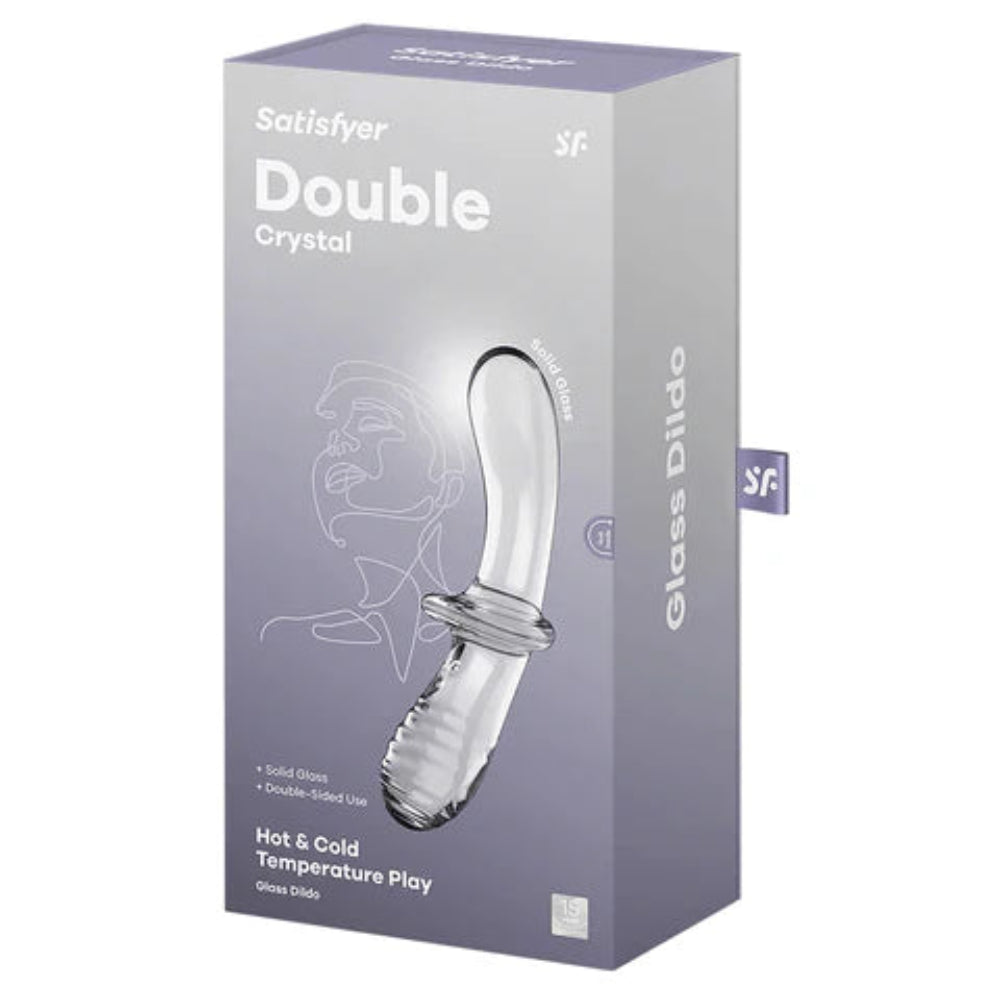 Satisfyer 'Double' Crystal Glass Dildo
