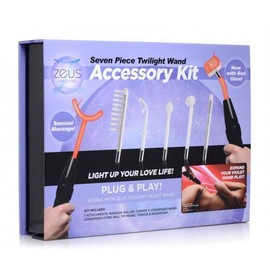 Zeus Electrosex - 7 Piece Twilight Wand Accessory Kit