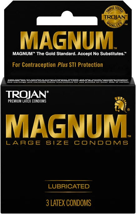 Trojan MAGNUM Large Condoms -3pk