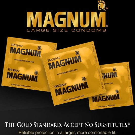 Trojan MAGNUM Large Condoms -3pk
