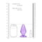 RealRock 4.5" Clear Anal Plug -Purple