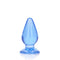 RealRock 3.5" Clear Anal Plug -Blue