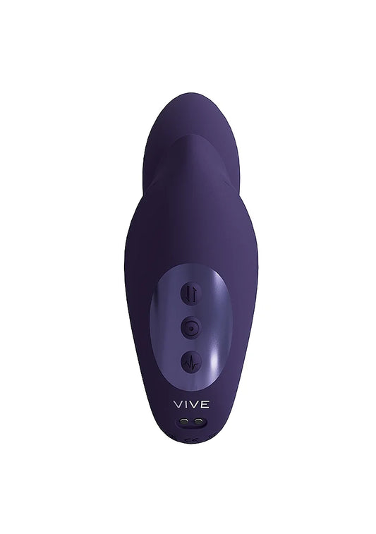 Vive Yuki Dual Motor G-Spot Vibrator with Massaging Beads -Purple