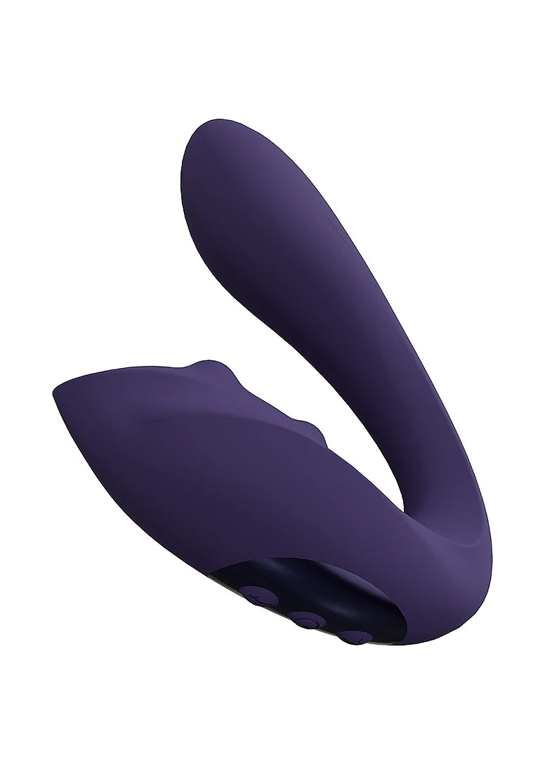 Vive Yuki Dual Motor G-Spot Vibrator with Massaging Beads -Purple