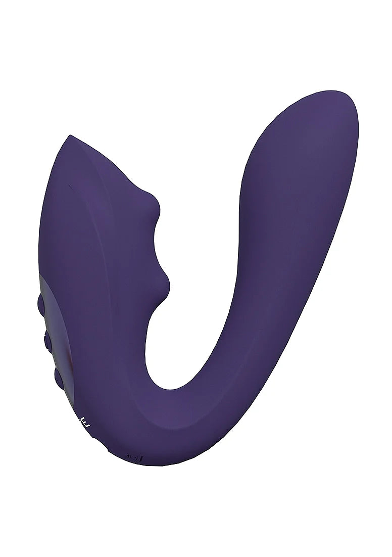 Vive Yuki Dual Motor G-Spot Vibrator with Massaging Beads -Purple