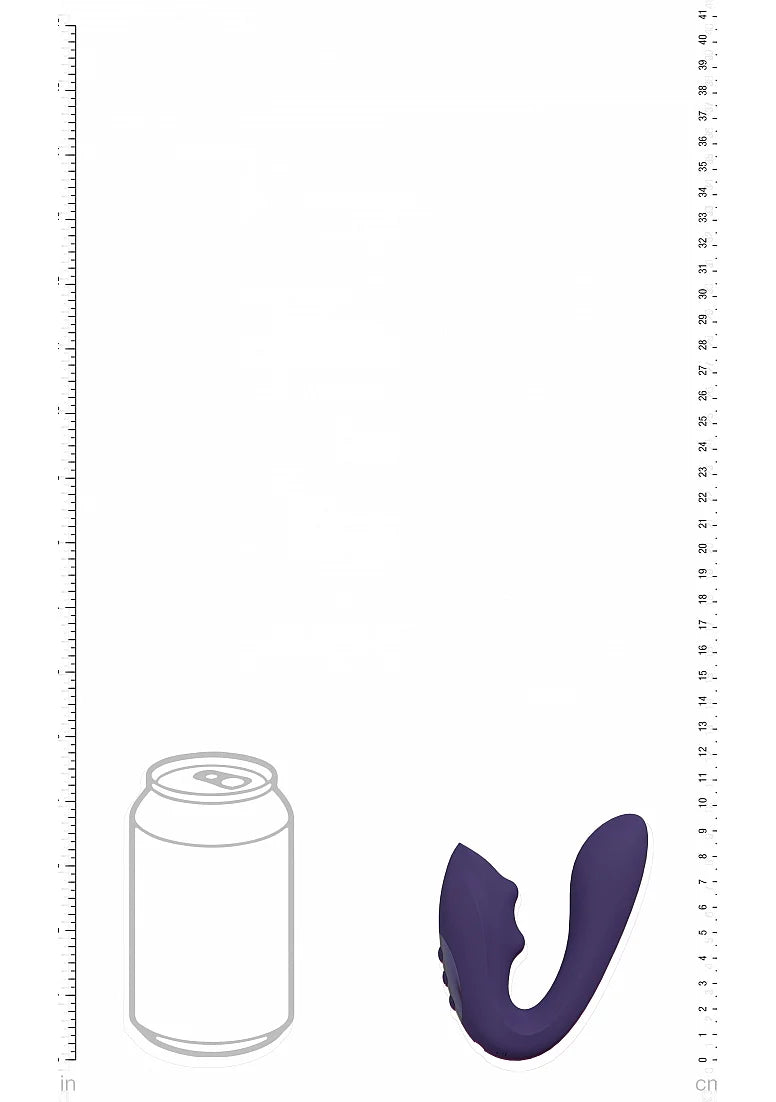 Vive Yuki Dual Motor G-Spot Vibrator with Massaging Beads -Purple