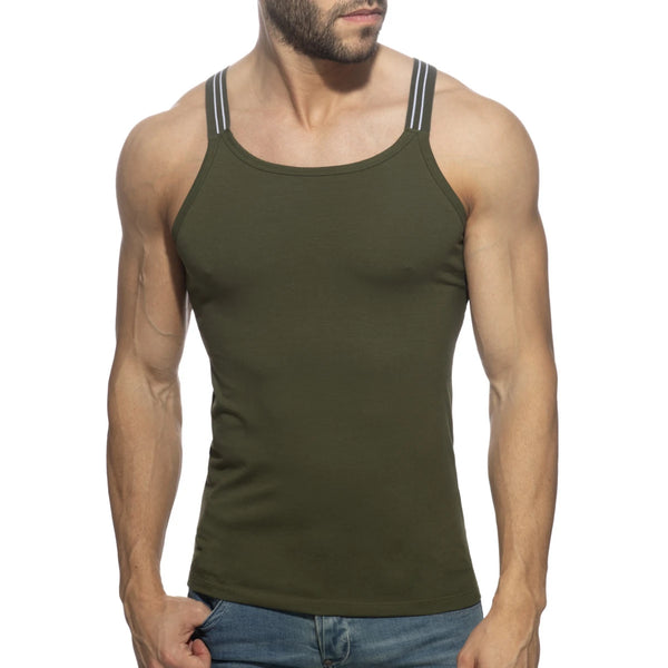 Addicted Sitges Slim Fit Tank Top - Khaki