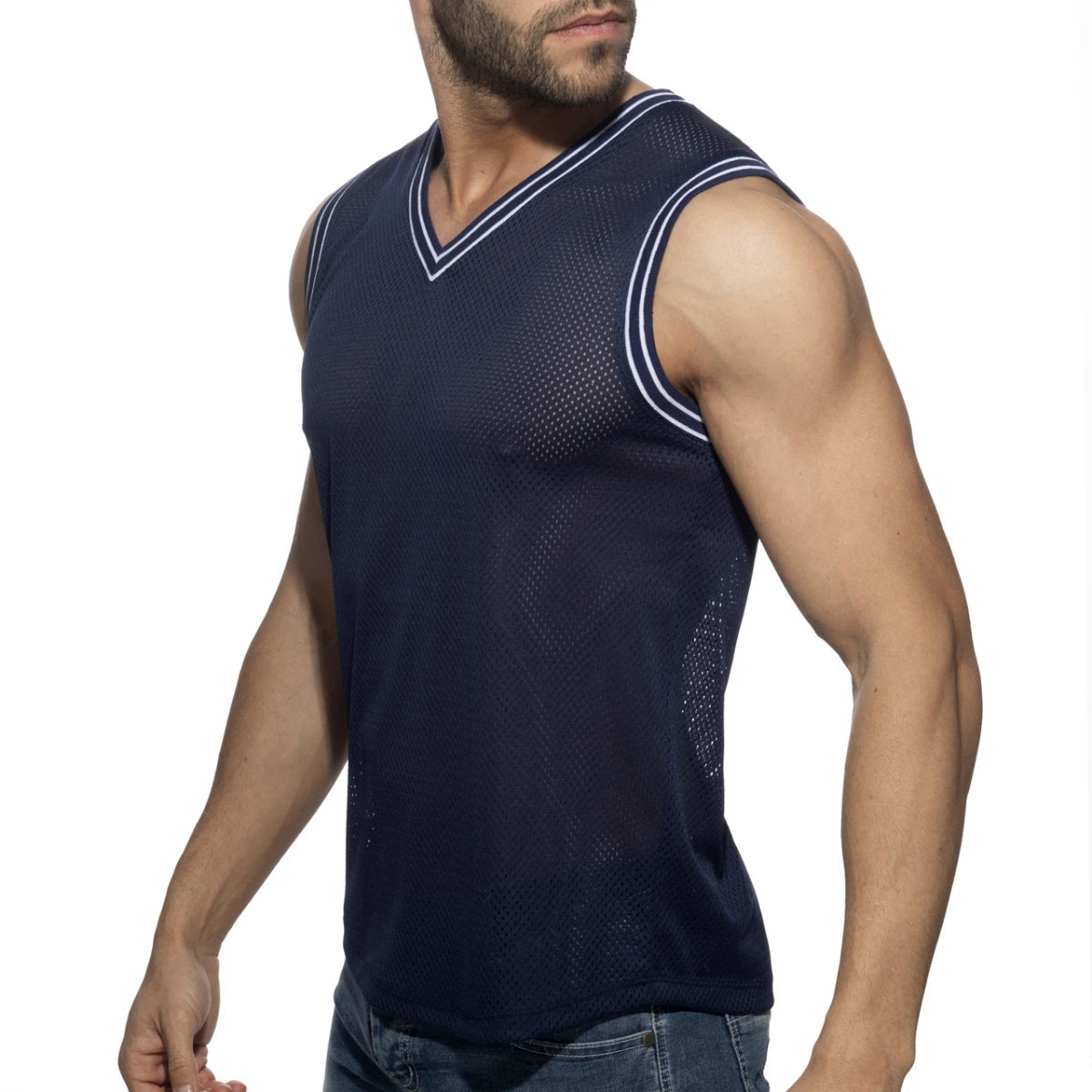 Addicted Slam V-Neck Sleeveless T-Shirt