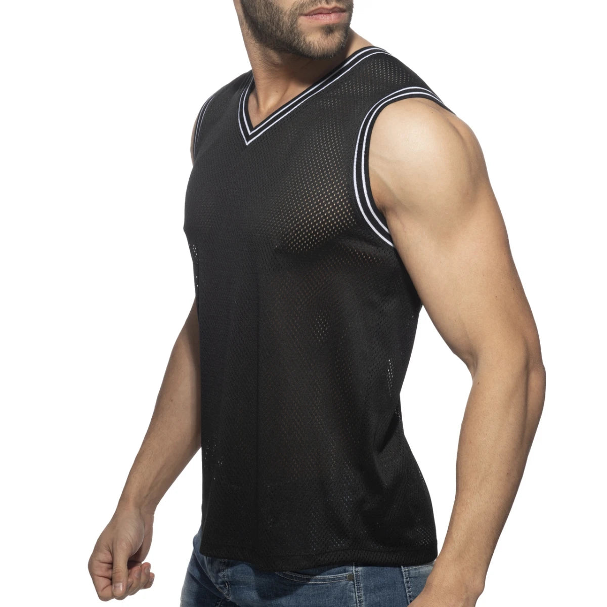 Addicted Slam V-Neck Sleeveless T-Shirt