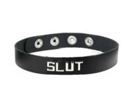 Leather Wordband Collar - Slut