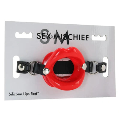 Sex & Mischief 'Red Lips' Silicone Ball Gag
