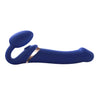 Strap-On-Me 'Bendable' Vibrating Strap-On-Blue Size -Small