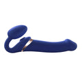 Strap-On-Me ''Bendable'' Vibrating Strap-On-Blue Size -Small