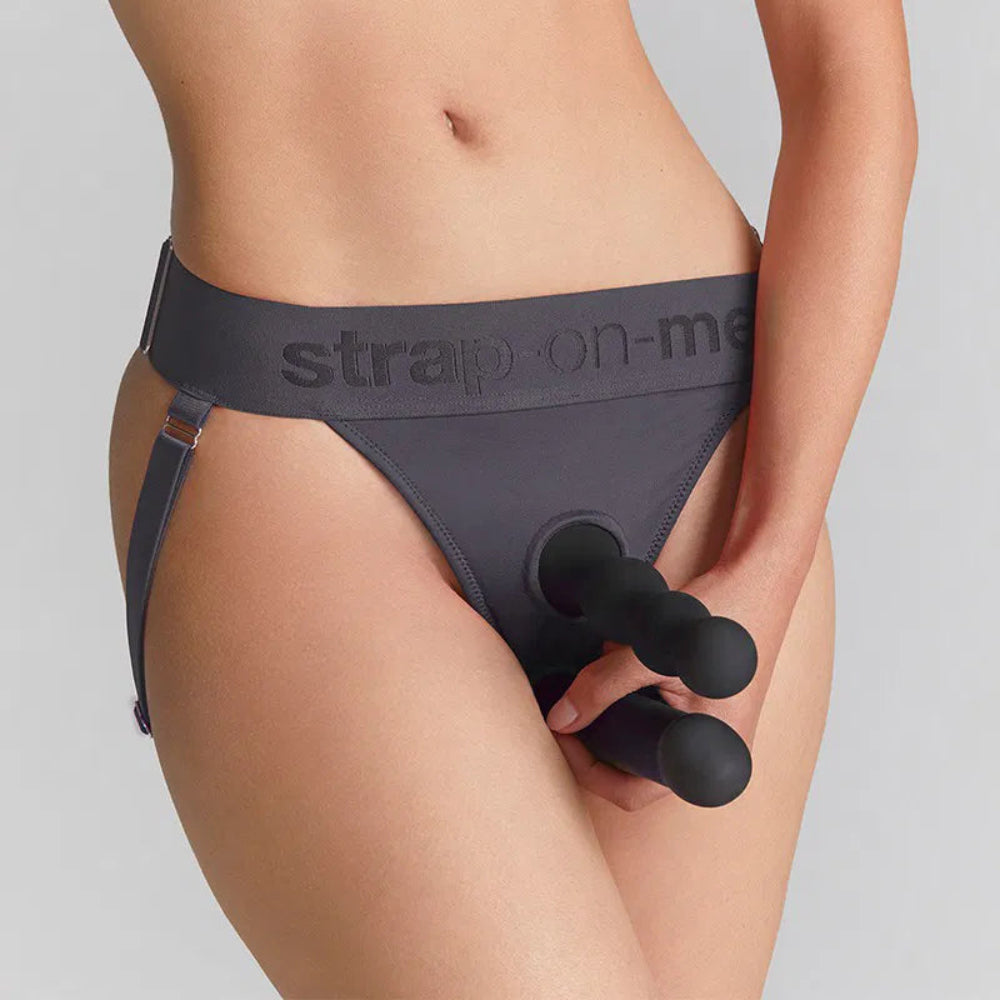 Strap on Me Unique Harness -Grey OS