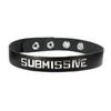 Leather Wordband Collar - Submissive