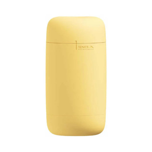 Tenga Puffy Springy Custard Yellow Stroker