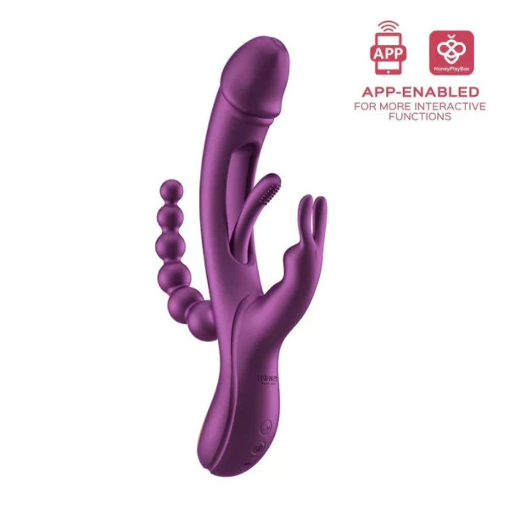 Honey 'Trilux' App-Enabled Kinky Fingers Rabbit