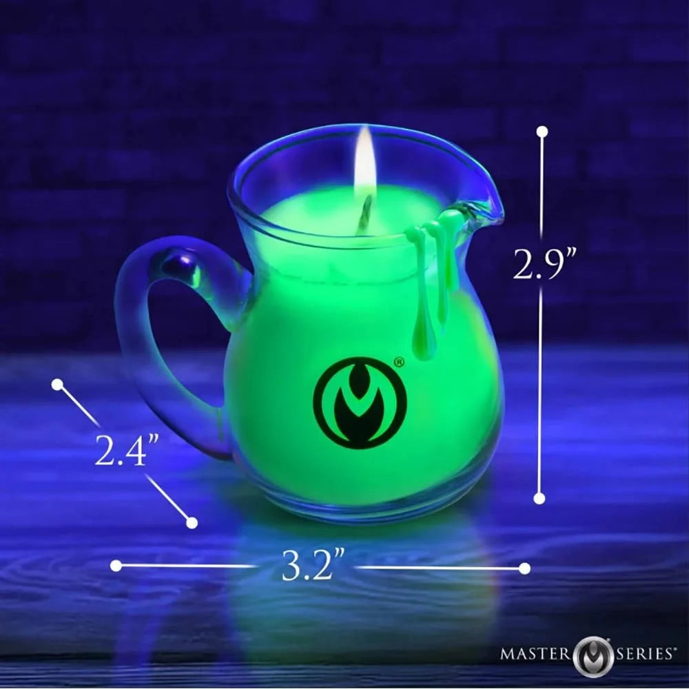 MS 'Glow Pour' Blacklight Reactive Drip Candle Set 3pk