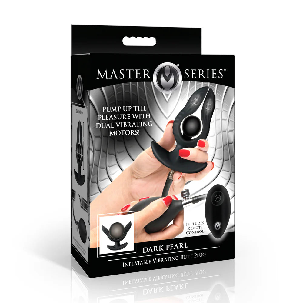 MS -Dark Pearl- Inflatable Vibrating Butt Plug