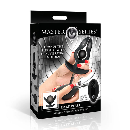 MS -Dark Pearl- Inflatable Vibrating Butt Plug