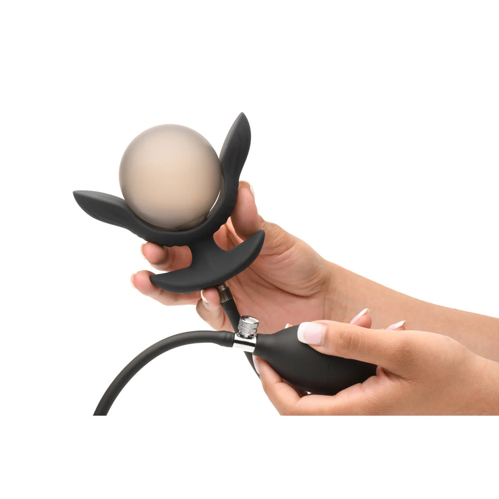 MS -Dark Pearl- Inflatable Vibrating Butt Plug