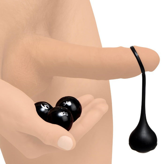 MS "Cock Dangler" Silicone Penis Strap w/ Weights